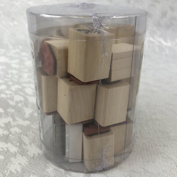 Hero Arts Fun Zoo Animals Woodblock Rubber Stamp Set: 18 Stamps w/2 Ink Pads NWT - Picture 5 of 8